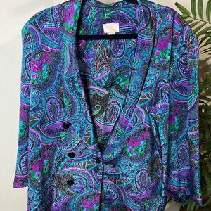 Vintage Vibrant Paisley Women's Jacket